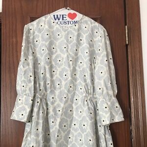 Theory Lucillia Silk Twill Dress in Water Lily